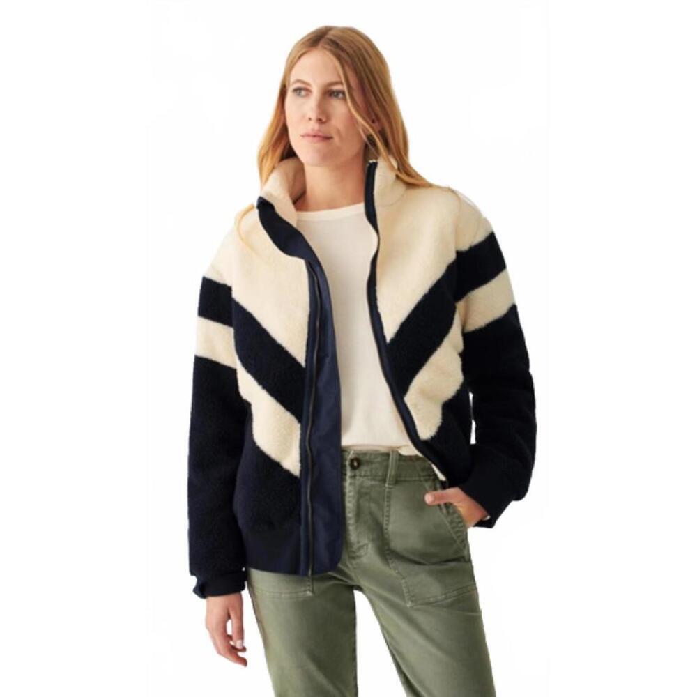 Flaherty Ski Stripe  Fleece Jacket EUC